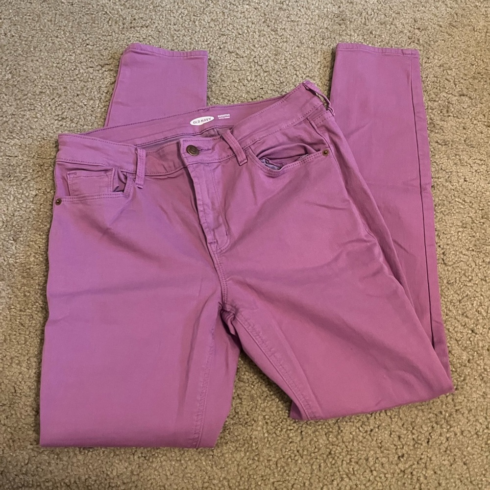 Old Navy Purple Rockstar Jeans
